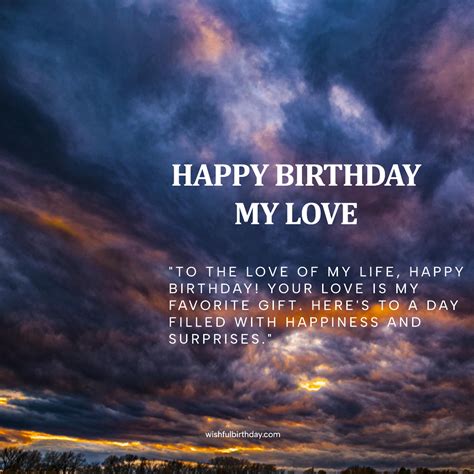 20 Romantic Happy Birthday My Love Images Wishful Birthday