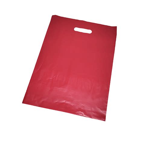 Bolsa riñon polietileno rojo 30x40cm Packing Envases