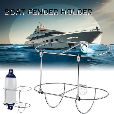 2 Pack 7 Inches Marine Boat Fender Holders Folding