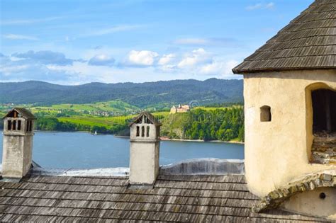 View From The Dunajec Castle In The Village Of Zamek Niedzica On Lake