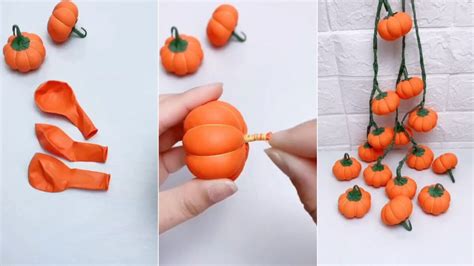 How To Diy Balloon Pumpkins For Halloween