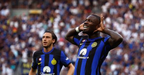 Video Inter Fiorentina Thuram Primo Gol Italiano Imita Lesultanza