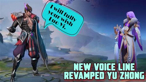 REVAMPED YU ZHONG NEW VOICE LINE MLBB REVAMPED YU ZHONG MOBILE