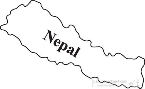 Country Maps Clipart Photo Image - nepal-outline-map-clipart-12 ...