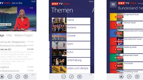 Orf Bringt Tvthek App Für Windows Phone