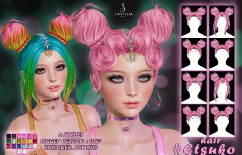 Sintiklia On Twitter Hair Etsuko For C88 8 Styles Comes In Fully New