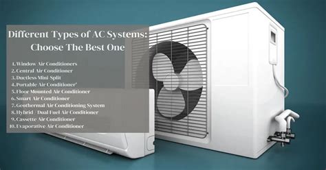 Different Types of AC Systems: Choose The Best One