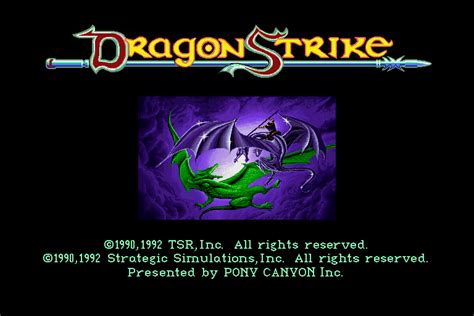 Screenshot Of DragonStrike Sharp X68000 1990 MobyGames