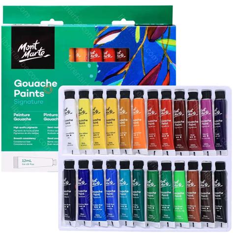 Set De Pintura Gouache Mont Marte Signature Con Tubos De Ml