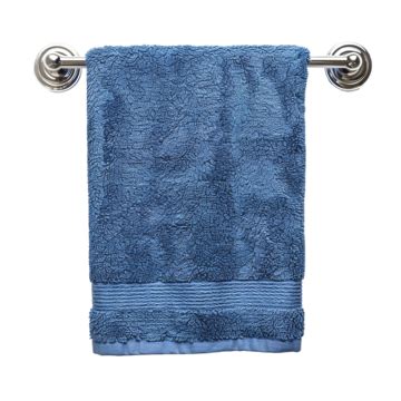 Blue Towel On The Towel Rack Objects Towel Rack Png Transparent