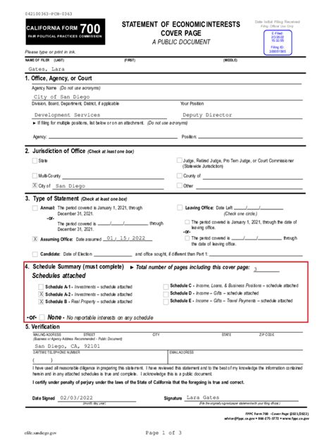 Fillable Online Link To Efiling Portal Form 700 FPPC CA Gov Fax