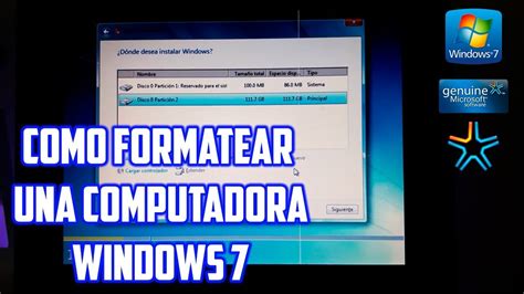 Como Formatear Una Computadora PC Instalar Windows 7 Sin CD 2018