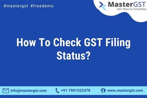 How To Check GST Filing Status MasterGST