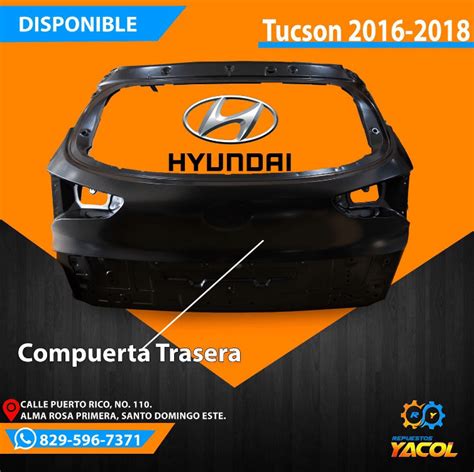 Compuerta Trasera Hyundai Tucson Repuestos Yacol