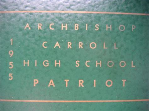 Vintage Yearbook Archbishop Carroll High School 1955 | Etsy | Yearbook ...