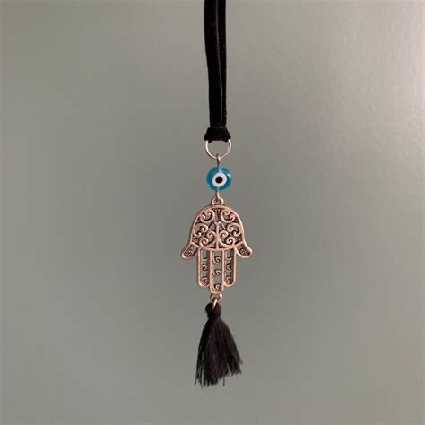 Evil Eye Hamsa Hand Hanging Rear View Car Mirror Charm Car Etsy Canada