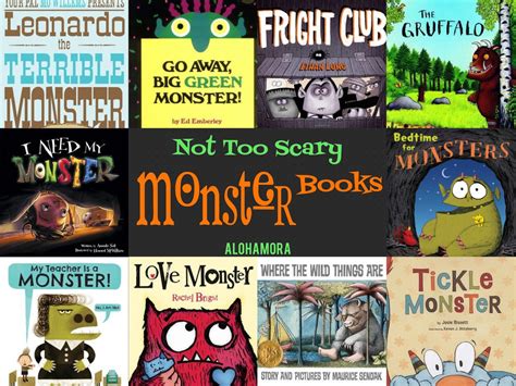 Alohamora: Open a Book: Monsters! Not Too Scary Monster Books {Picture ...