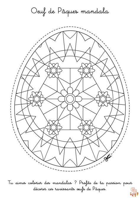 Coloriage Mandala Oeufs De Pâques