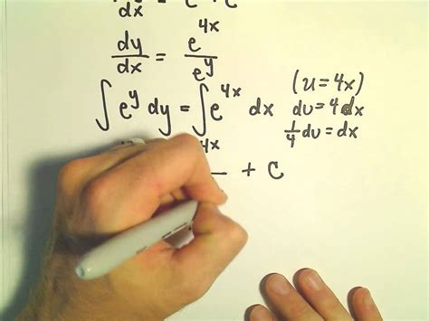 Solving Separable Differential Equations