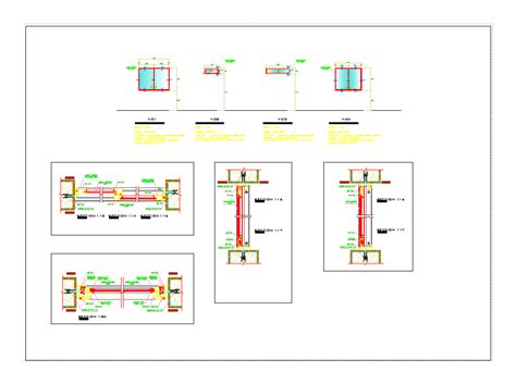 Détails des portes et fenêtres en DWG 21 41 Mo Bibliothèque CAO