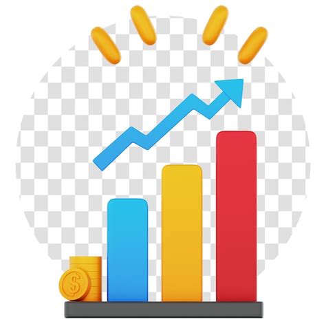 Renderiza O D Gr Fico De Crescimento Financeiro Fundo Transparente Do