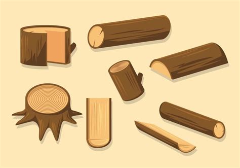 Wood Logs Vector 138264 Vector Art At Vecteezy