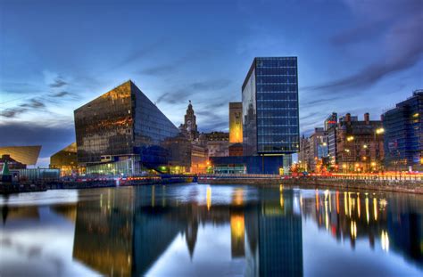 Liverpool Reflections. A mix of old and new buildings in Liverpool ...