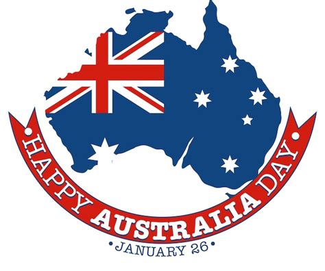 Feliz dia da austrália banner design Vetor Grátis