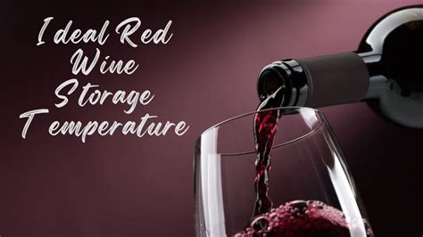 Ideal Red Wine Storage Temperature | Wine Storage Expert