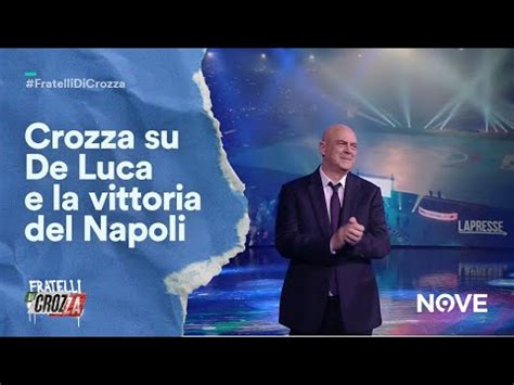 Maurizio Crozza E Il Suo Monologo Sulla Vittoria Del Napoli YouTube