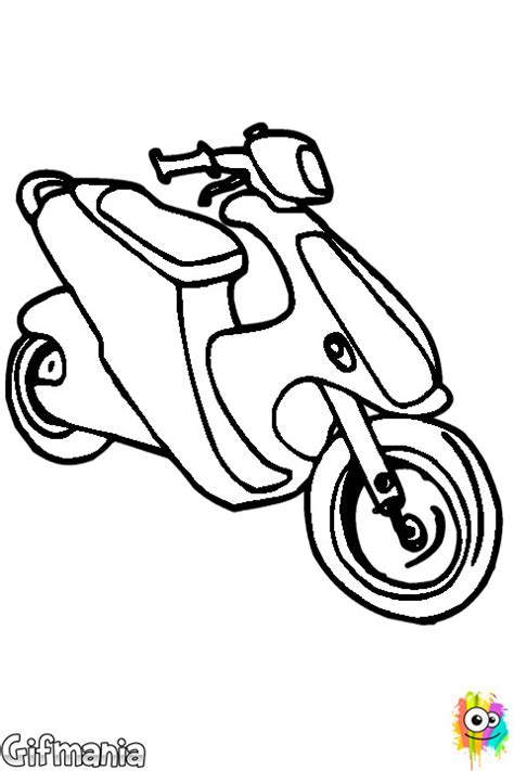 Coloriage Scooter D Couper Dessin Gratuit Imprimer