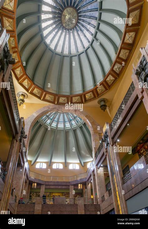 Art Nouveau Architecture Interior Of Palacio De Bellas Artes Palace Of