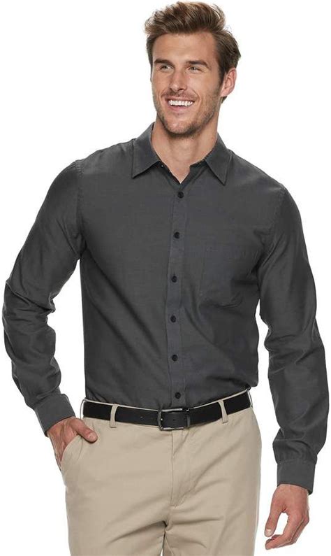 Button Downs Button Down Shirt Van Heusen Mens Vans Big And Tall Tuck Mens Fashion