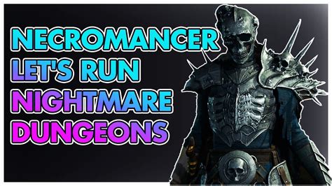 Necromancer Bone Spear Build Diablo Nightmare Dungeons Diablo Youtube