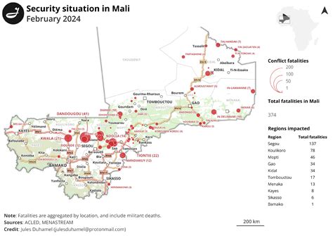 Mali February Security Map Jules Duhamel