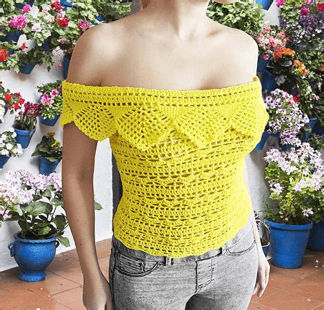 Crochet Off The Shoulder Top Patterns Crochet News