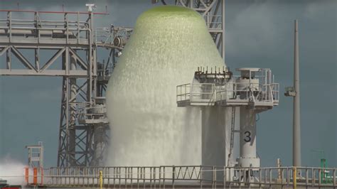 Nasa Releases 450 000 Gallons Of Water On Its Launch Pad Heres Why