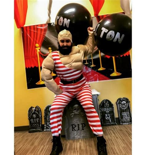 Worlds Strongest Man Strong Man Costume Black Balloons Halloween Store