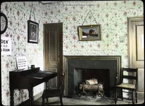 Wadsworth Longfellow House Den Ca Maine Memory Network