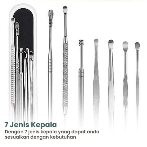 Jual Pembersih Telinga Korek Kuping Ear Wax Picker 7 Pcs Shopee Indonesia