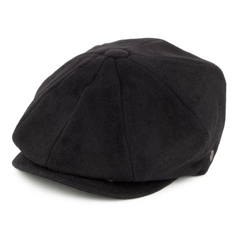 Casquette Gavroche En Pure Laine Harlem Noir JAXON JAMES De Chez