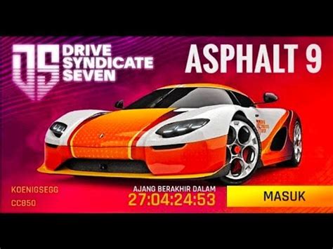 Drive Syndicate 7 Event On Asphalt 9 Live Stream By YANTO Indonesia On