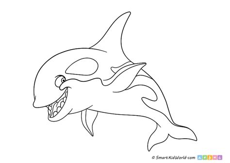 Killer Whale Orca Coloring Page For Kids Smartkidworld