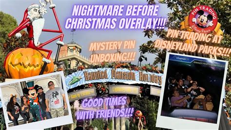 Nightmare Before Christmas Haunted Mansion Holiday Pin Trading At