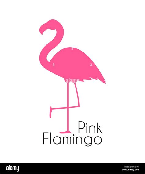 Cute Pink Flamingo Icon Vector Illustration Stock Vector Image And Art Alamy