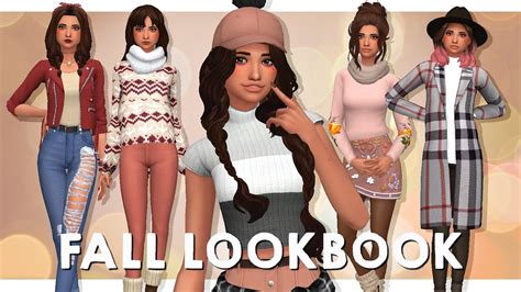 Fall Lookbook Sims Create A Sim Full Cc List Youtube