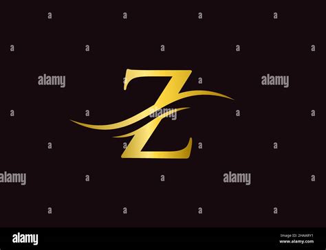 Vector Del Logotipo De Water Wave Z Swoosh Letter Z Logo Design Para