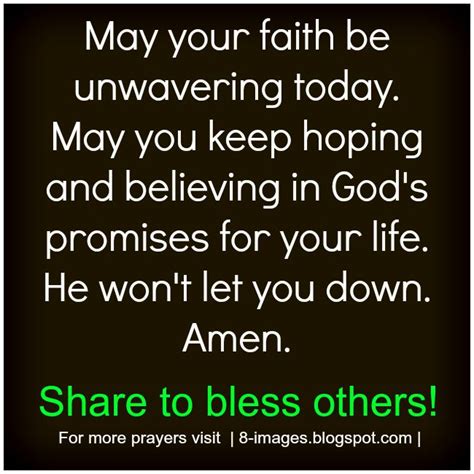 Prayer For Faith He Won T Let You Down Quotes