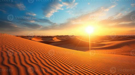 Desert dubai united arab emirates beautiful sky in the morning sunrise ...