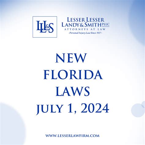 The New Florida Laws Going Into Effect Next Month Lesser And Lesser